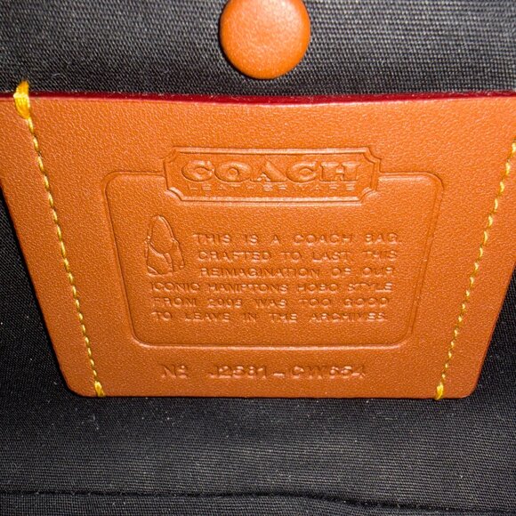 Coach Hampton's Hobo Bag in Crystal Signature Jacquard (Black) - Picture 11 of 16